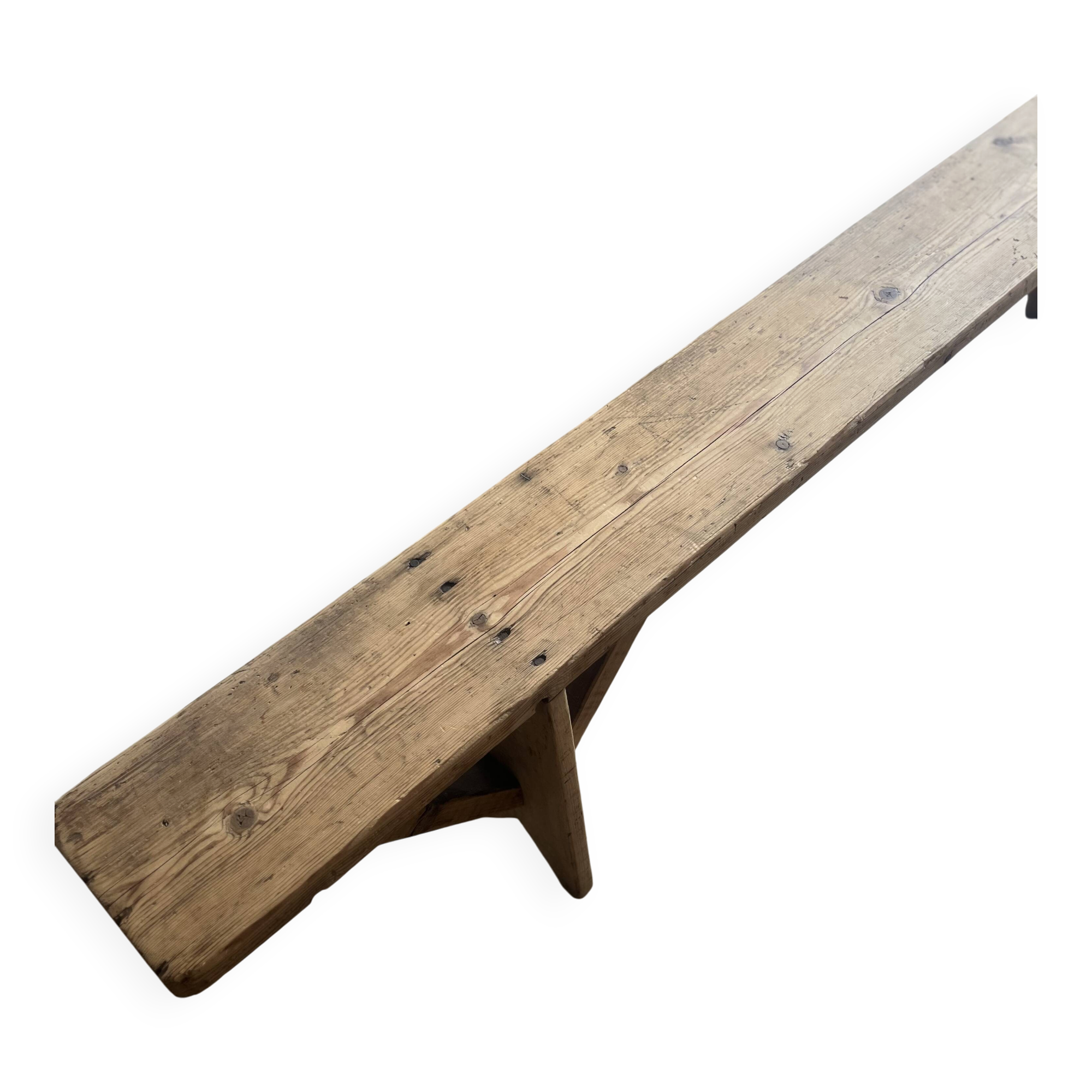 Wooden bench