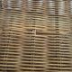 End table/ Magazine rack side table in wicker and iron, 1950s