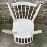 Series of 4 vintage solid wood chairs Scandinavian style