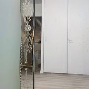 Large antique Venetian mirror – Murano flowers and engravings – 123 x 75 cm