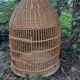 Antique rattan parrot cage 85 cm high