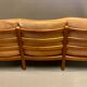 Teak and leather sofa scandinavian design 1960