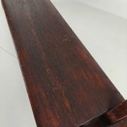 Banc de chemin de fer victorien en pin pitchpin – Halstead’s Makers, Todmorden