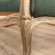 Large headboard, Louis XV style, clay green and wood