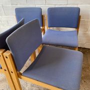 Suite 4 chaises scandinaves Fritz Hansen