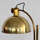 Florian schulz mid-century adjustable floor lamp in full brass, 1970
