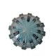 Art Deco Style Geometric Blue Glass Bowl (By Scailmont)