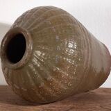 Petit vase ancien vert olive (c.1900)