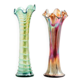 Ensemble de deux vases en verre