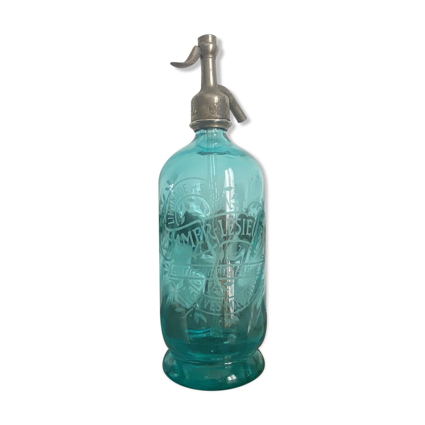 FORMER TURQUOISE BLUE BAR SIPHON ZIMMER LESIEUR