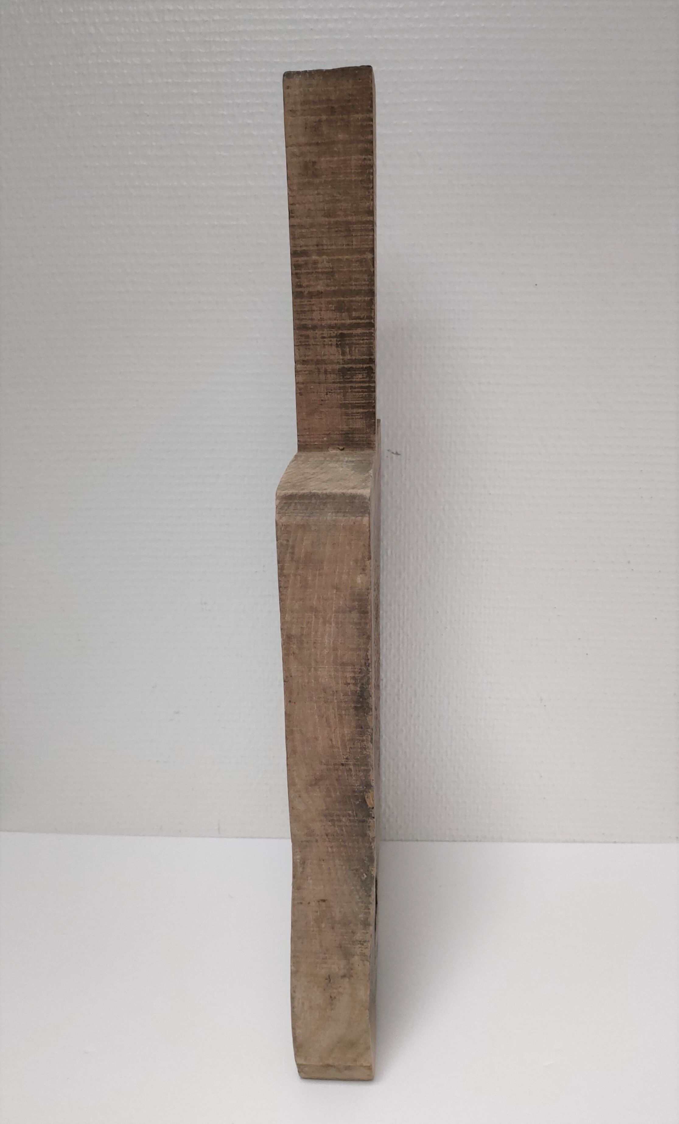 Cutting board XXL log early XXth H. 59 cm