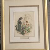 JJ Grandville Animated Flower Frame - Scabious and Marigold