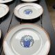 6 dessert plates, model 1930, boch la louvière
