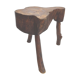 Brutalist coffee table free-form wood
