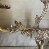 Old gilded bronze candlestick