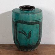 Grand vase ancien vert turquoise (vers 1820) #30