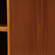 Danish teak media record folder sideboard