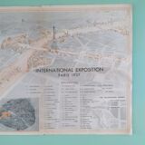 Exhibition map Paris 1937