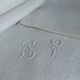 12 antique damask monogrammed napkins, 19th century