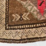 2x2 Brown Pink Classic Vintage Rug, 48x75Cm