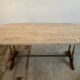 Travertine and wood coffee table from the 60s-70s