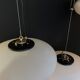 Opaline hanging lamp 1960