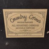 Tableau Country Corner en bois et en relief (bateau)