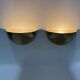 Mid-century pair of brass wall light sconces, 1970s