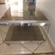 70's coffee table in smoked glass