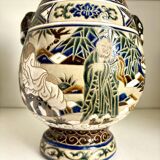 Polychrome sandstone vase from Biên Hoa - Vietnam