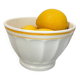 Antique faceted earthenware bowl