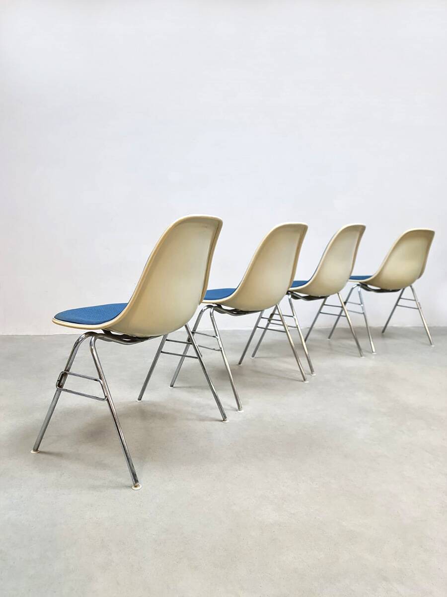 Vintage fiberglass DSX chairs Vitra Eames Herman Miller