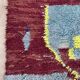 Tapis Marocain Boujad rouge - 110 x 323 cm