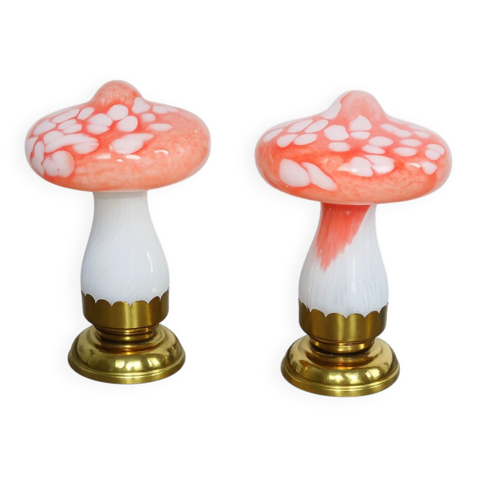 A set of ‘Vintage Mushrooms’ table lamps
