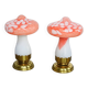 A set of ‘Vintage Mushrooms’ table lamps