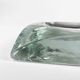 Ashtray in thick pleated glass