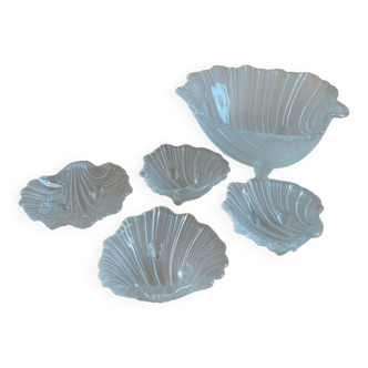 Murano glass bowls shell