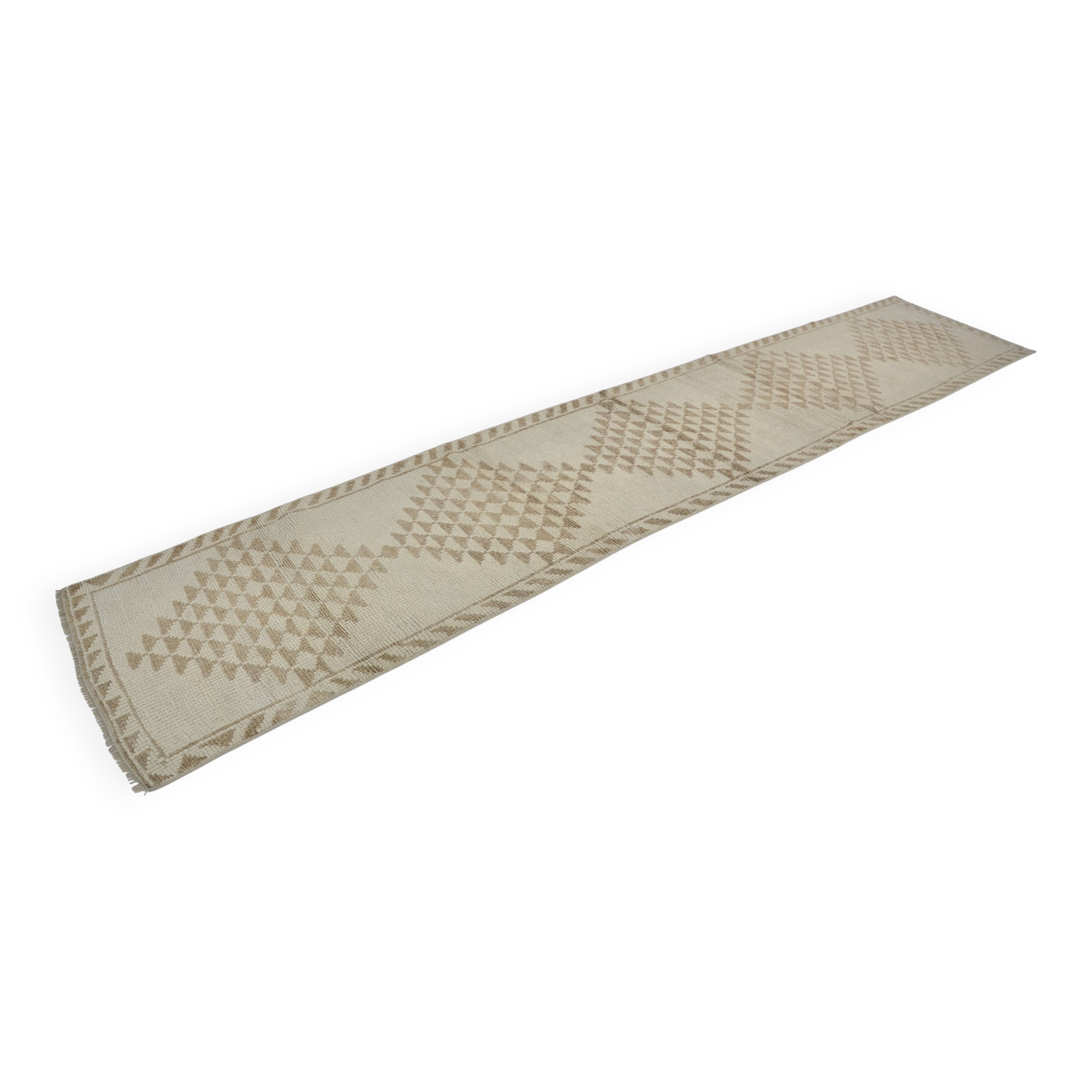 Turkish Anatolian Off White Runner Rug sku 2153