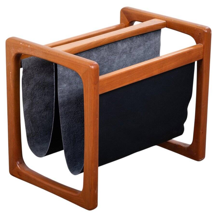 Teak Magazine Holder attributed to Aksel Kjersgaard, Denmark, 1960s