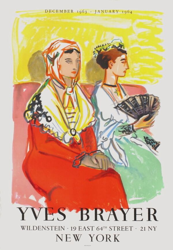 Affiche Yves Brayer 1963 New York