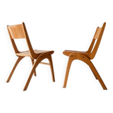 Set of 2 Danish chairs, 1960s