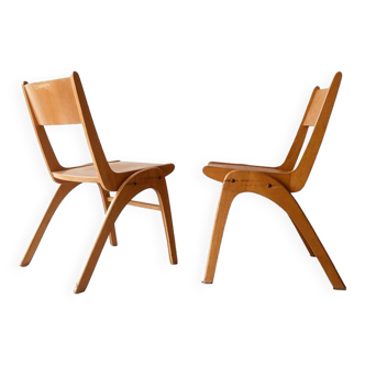 Set of 2 Danish chairs, 1960s