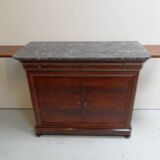 Antique mahogany sideboard with marble top