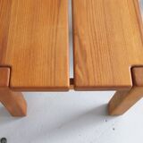 Pair of bedside or coffee tables in solid elm Regain edition