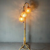 Rattan floor lamp 3 fires 50s
