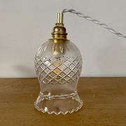 Vintage tulip walker in chiseled glass