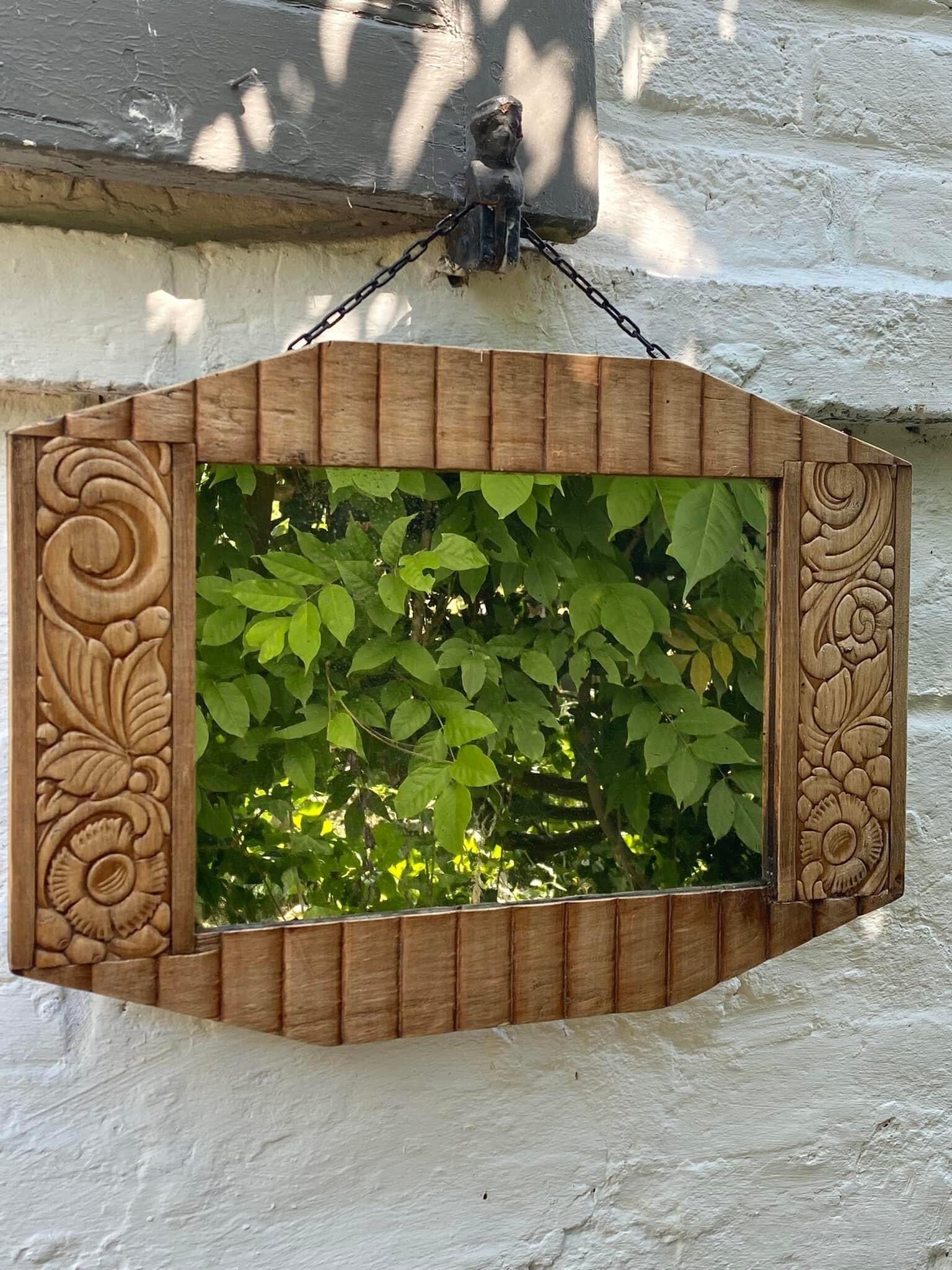 Wooden mirror 30s