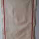 Set of 6 old tea towels metis color ecru red stripes