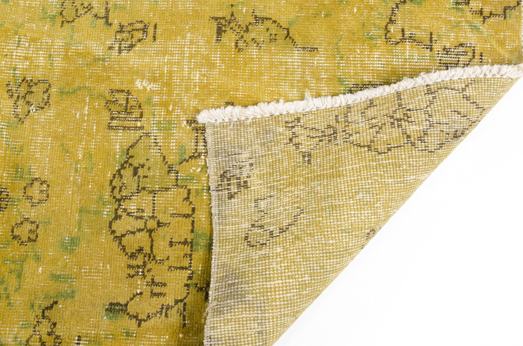 Yellow Vintage Tribal Carpet