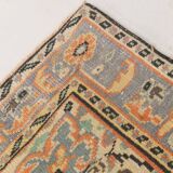 6x9 Vintage Pale Orange Oushak Handmade Vintage Rug, 176x260 Cm